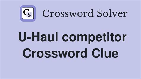 u crossword clue|u haul crossword.